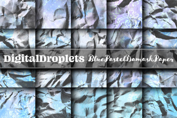 Blue Pastel Damask Paper Collection: A Versatile and Elegant Design Resource