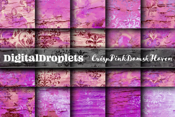 Crips Pink Damask Haven Collection