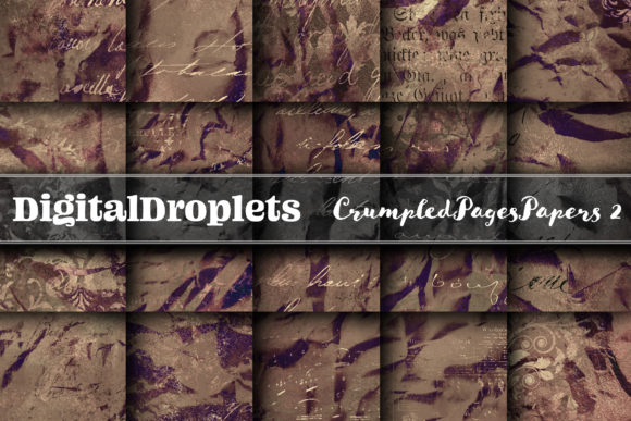 Crumpled Pages Papers Vol.2 Collection