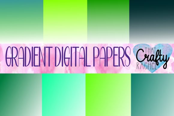 Green Gradient Digital Papers: A Strategic Tool for Creative and Professional Excellence