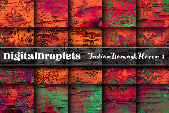 Indian Damask Haven V1 Collection: A Creative Resource for Artists and Designers