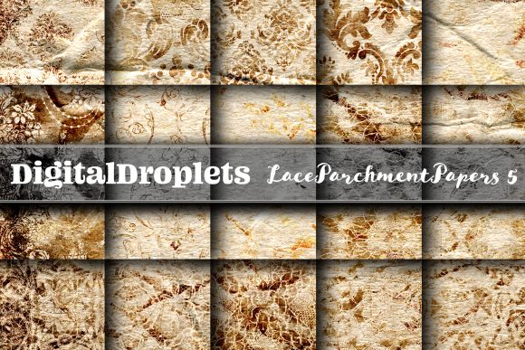 Lace Parchment Vol. 5 Collection: A Versatile Vintage Paper Set for Creative Projects