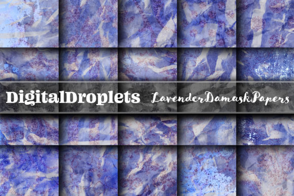 Lavender Damask Paper Collection