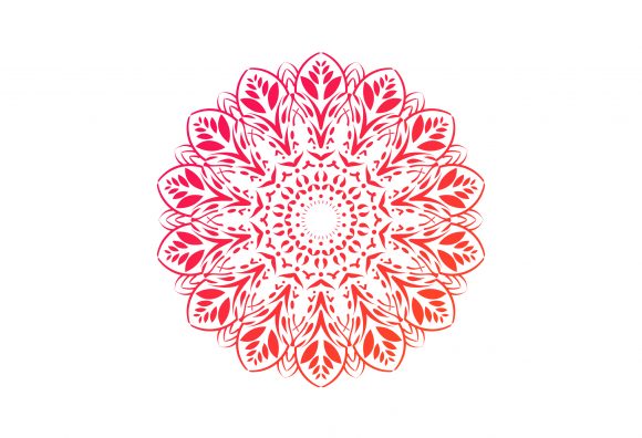 Mandala on Isolated Background: A Versatile Design Element