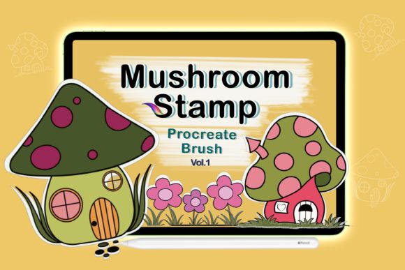 Procreate Brush Stamps Mushroom Doodle: A Creative Tool for Digital Artists