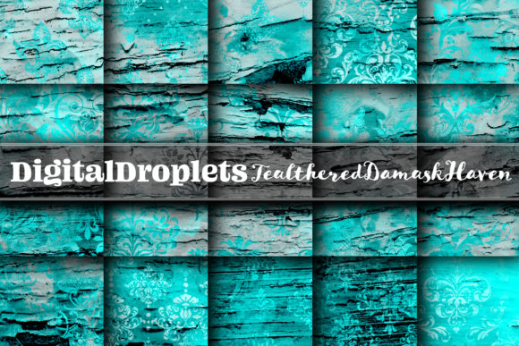Tealthered Damask Haven Collection: A Versatile Design Resource for Creatives