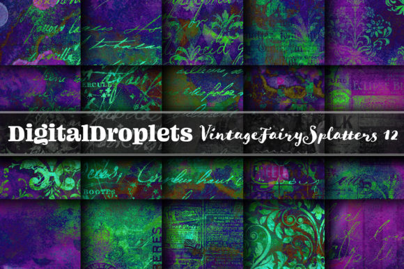 Vintage Fairy Splatters 12: A Magical Addition to Your Creative Workflow